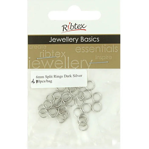 6mm Metal Alloy Jump Rings (available in 8 colours)